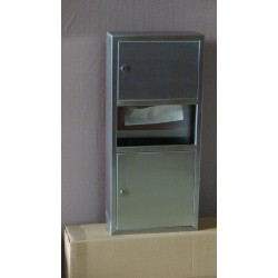 供应卫浴用不锈钢手纸箱，带垃圾桶，750高