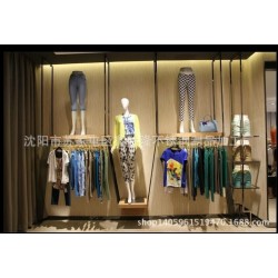 沈阳低价不锈钢制品 不锈钢衣服展示架 悬空服装展示架 来图定制