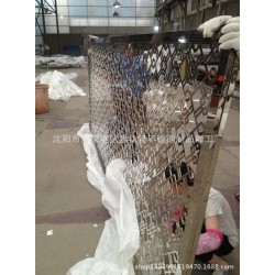 不锈钢镀钛加工移动隔断屏风 镂空 时尚家具加工厂 来图定制