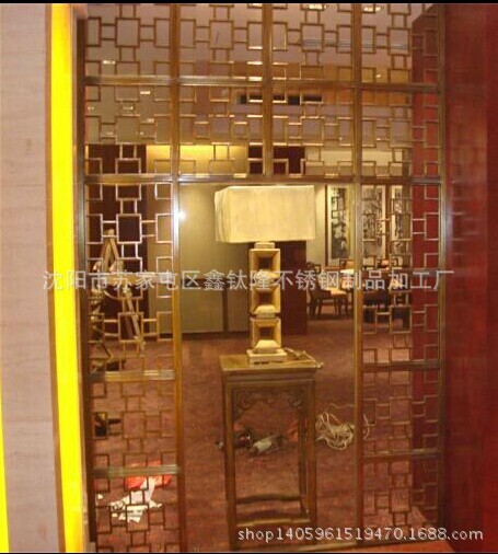 沈阳不锈钢加工不锈钢镂空屏风 镂空屏风隔断家居屏风厂家批发