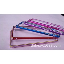 iPhone6 plus金属边框 双色氧化圆弧苹果6海马扣铝合金金边手机壳