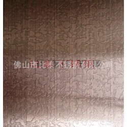 供应苏州彩色不锈钢板 苏州不锈钢古铜色抗指纹蚀刻板