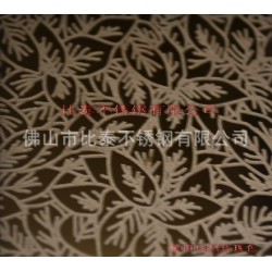 厂家供应 批发零售不锈钢蚀刻板 玫瑰金抗指纹处理 镇江不锈钢板