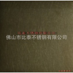 供应彩色不锈钢和纹板的厂家/不锈钢香槟金抗指纹和纹板