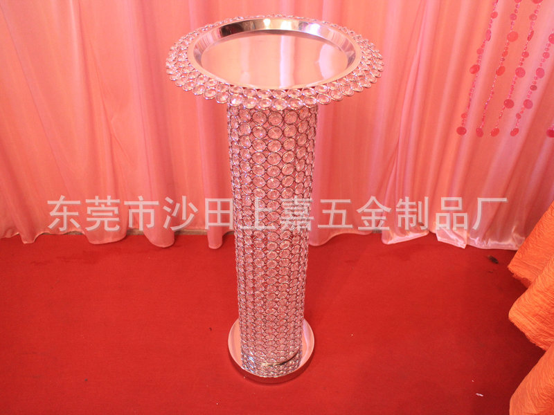 厂家生产 D18-90CM串珠锥形花瓶 结婚罗马雕花路引