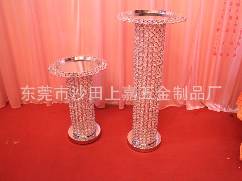 厂家生产 D18-90CM串珠锥形花瓶 结婚罗马雕花路引