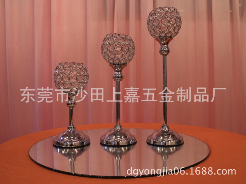 2014最新款婚庆水晶小烛台