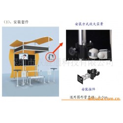 供应柱式悬挂广告机金属展示架（自有展示架数控加工）
