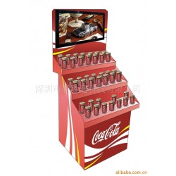供应视频播放广告机金属促销架（自有展示架数控加工）