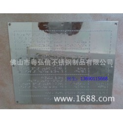 行政单位不锈钢门牌 交通指引盲文牌 酒店,KTV不锈钢门牌