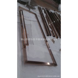 拉丝不锈钢脚踢线 玫瑰金镜面线条线槽 不锈钢装饰线条厂家