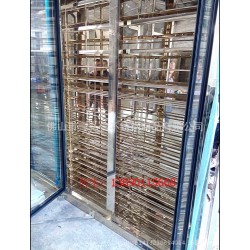 山西玫瑰金拉丝红酒不锈钢酒架 西餐厅不锈钢酒柜定做 品质优良
