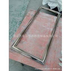 黑镜钢不锈钢画框   45度无缝拼接不锈钢画框