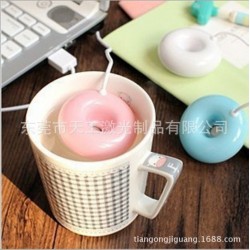 热销 天工 甜甜圈迷你加湿器 直接接水usb加湿器 小巧便携加湿器