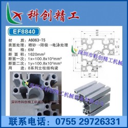 厂家供应汽车8系列立柱结构梁铝型材 EF8840铝合金型材 生产厂家