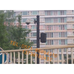定做监控挂箱高杆，户外箱挂杆，5米配箱摄像头支架，道路探头柱