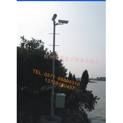订制带户外箱立杆，3.5米挂箱摄像头支架，安防户外设备箱探头杆