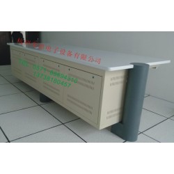 特制四联监控操作平台，安防电脑平桌，机房组合控制柜，中控平台
