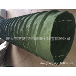 帆布伸缩软连接 机床伸缩盔甲式保护罩 风管伸缩软连接