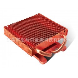 供应精密铜铝复合铲齿焊接散热器 齿片散热器 散热片厂家