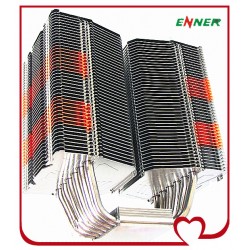 供应铝齿片焊接热管散热器 CPU散热器 电子散热片 铝合金散热器
