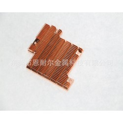 供应精密紫铜高倍铲齿散热片 纯铜齿片散热器 CPU铜散热器