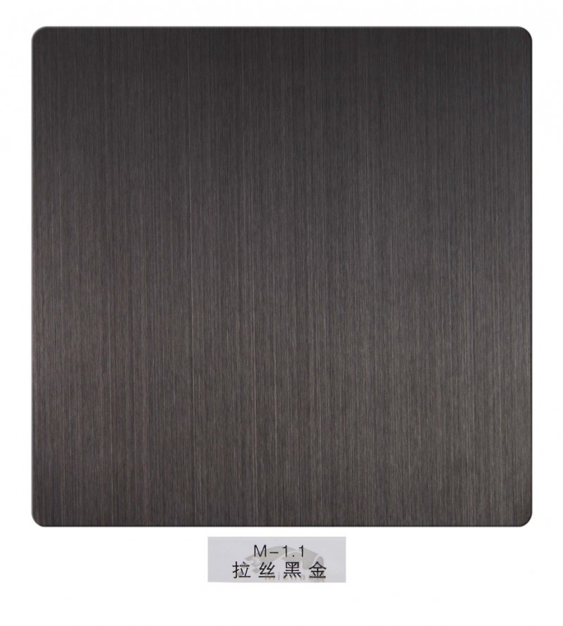 拉丝不锈钢板 不锈钢玫瑰金拉丝板加工 南宁酒店专用