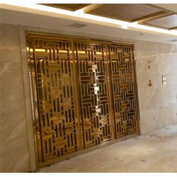 北京激光镂空家装 钛金屏风隔断 酒店装饰屏风 激光切割 定制加工