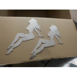 近义乌东阳壶镇 不锈钢美女等不锈钢工艺品激光切割加工 镭射切割