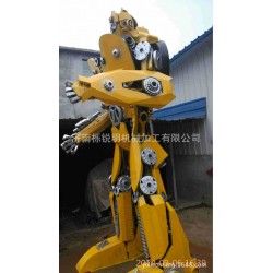 广告汽车人  变形金刚加工定做  金属雕塑