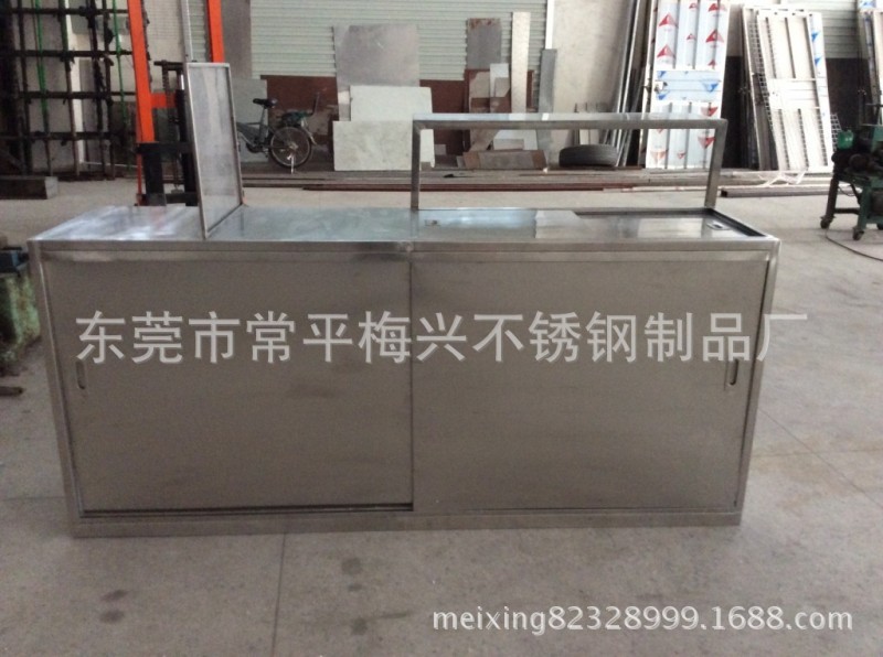 生产订做不锈钢餐饮柜 餐饮架 不锈钢桌子 不锈钢钣金制品