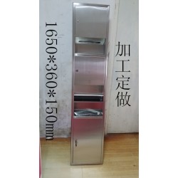 供应宾馆，酒店，写字楼用三和一不锈钢嵌入式手纸箱