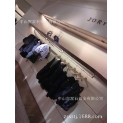 专卖店不锈钢服装展示架电镀加工玫瑰金