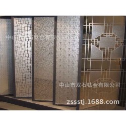 不锈钢屏风真空电镀加工玫瑰金 钛金 黑钛金等颜色