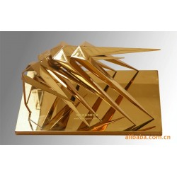 真空镀,镀钛金处理不锈钢工艺品加工