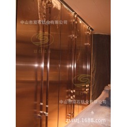 电镀厂提供高档红酒冷却箱面板电镀玫瑰红加工