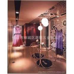 热款 高品质钛金色时尚简约 不锈钢展示架 服装陈列精品 展示架