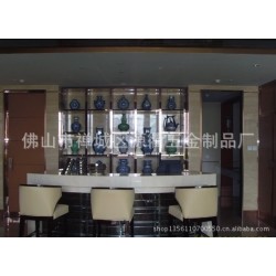 4层酒店大堂陈列展示 J-2001装饰陈列柜 不锈钢展示架