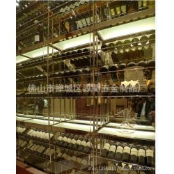 不锈钢电镀钛金展架 不锈钢加工 不锈钢装饰酒架
