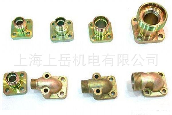 SAE弯头法兰组件油口阀门方形焊接式换向法兰体锻件接头连接焊管