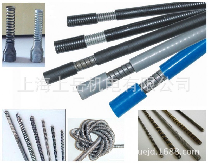 非标特种包塑不锈钢推拉索芯弹簧软轴芯拉绳扁形压头异形弹簧外贸