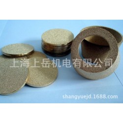 非标铜烧结大规格圆滤片黄铜接头滤堵Export trade foreign trade