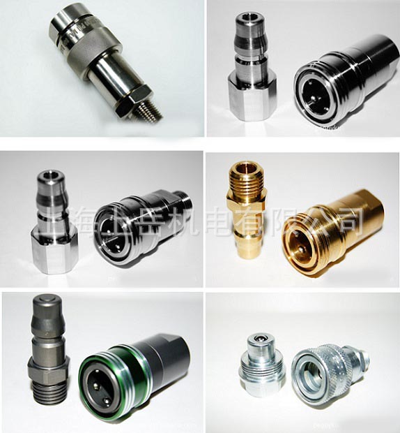 OEM气动转换阀不锈钢快速接头 黄铜锁紧式气动软管扩口式卡套接头