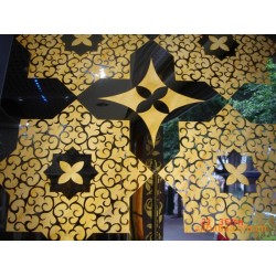 鑫君不锈钢激光切割钛金屏风加工不锈钢隔断加工金属激光切割加工