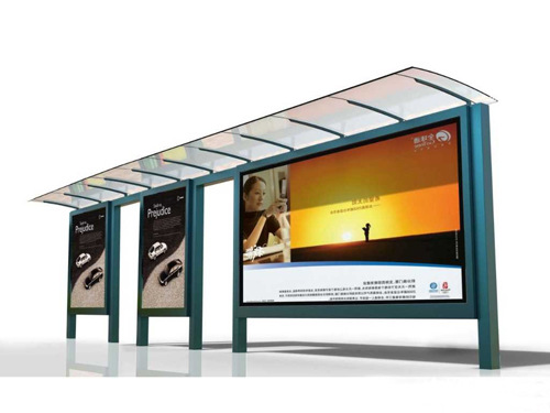 鑫君机器外壳 公交设施 候车厅 灯箱宣传栏