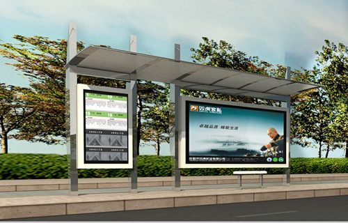 鑫君机器外壳 公交设施 候车厅 灯箱宣传栏