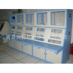 承接定制 集成监控R型立式操作机柜  监控操作台式大型机柜