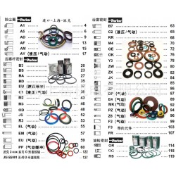 PARKER进口派克O型圈金属骨架防尘圈组合挡圈JIS活塞密封导向环Y