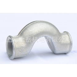 不锈钢铸造过管U型转换接头偏心异形过渡管螺纹水暖管件油拧活接