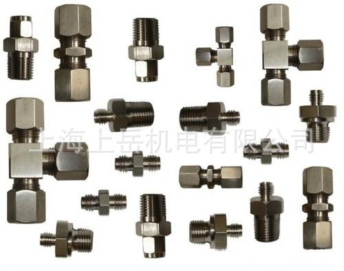 方形三通卡套式弯头铜镀铬PARKER不锈钢扩口式卡套单向阀针阀派克